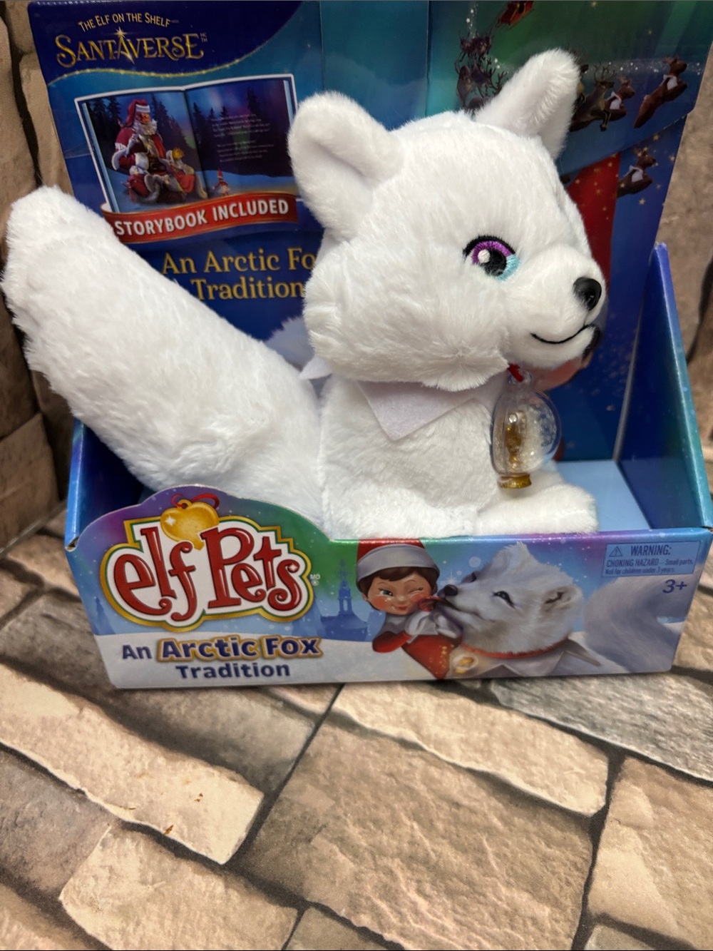 Elf Pets Arctic Fox Plush Toy /Book